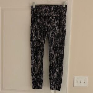 Lululemon Fast and Free Patterned Leggings